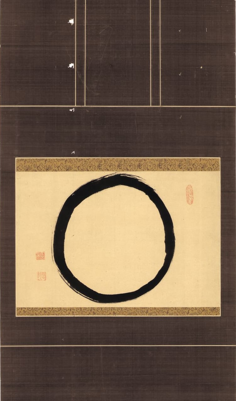 Hanging Scroll with Ensō by Reigen Eto