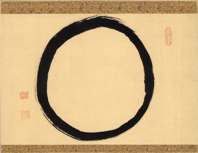 Hanging Scroll with Ensō by Reigen Eto