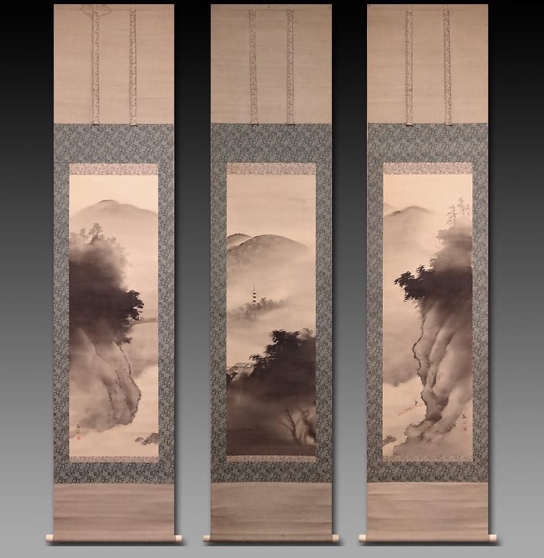Hanging Scrolls by Baisen Hirai