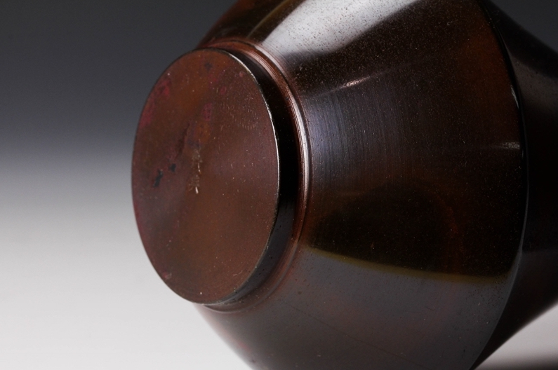 A Bronze Flower Vase by Living National Treasure Takahashi Keiten